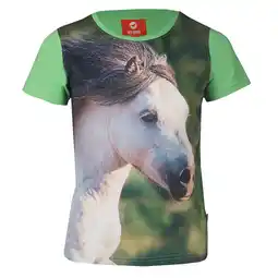 Decathlon Kinder-T-shirt Red Horse Horsy Ss22 aanbieding