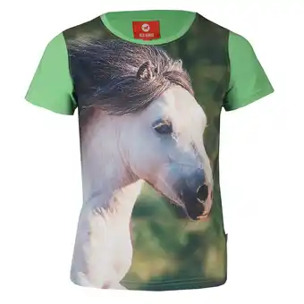 Decathlon Kinder-T-shirt Red Horse Horsy Ss22 aanbieding