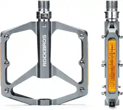 Decathlon ROCKBROS Aluminium MTB Pedalen met Anti-Slip Reflectoren aanbieding