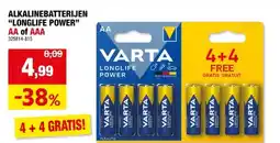 Hubo Varta Batterij High Energy AAA 4+4 gratis aanbieding