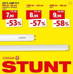 Hubo Osram Substitube Star LED TL-lamp T8 19W 1500mm koud wit aanbieding