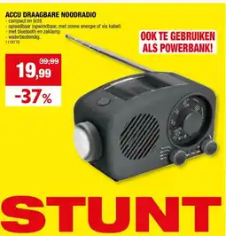 Hubo ACCU DRAAGBARE NOODRADIO aanbieding