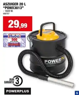 Hubo Powerplus POWX3013 aszuiger 1600W 20l aanbieding