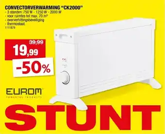 Hubo CONVECTORVERWARMING CK2000 aanbieding