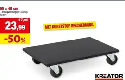 Hubo Kreator KRT670004 verhuisplaat 40x65 cm 400kg aanbieding