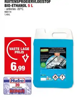Hubo Forever ruitensproeiervloeistof bio ethanol -20°C 5l aanbieding