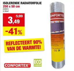 Hubo Confortex radiatorfolie 250x50 cm aanbieding