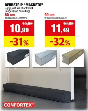 Hubo Confortex deurstrip Magneto naturel 80cm aanbieding