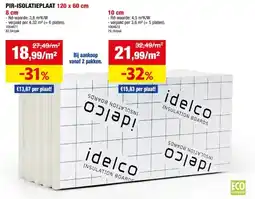 Hubo Idelco α-therm Universal 80 isolatieplaat 120x60x8 cm R3,6 4,32m² aanbieding