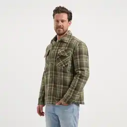 Decathlon MGO Duke Heren - Tussenjas/Shacket - Gevoerd overshirt - Groen aanbieding