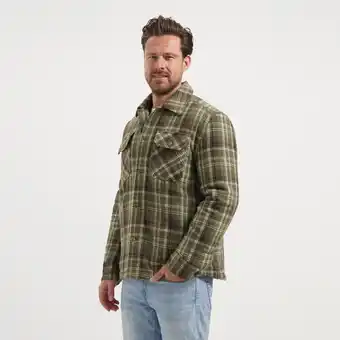 Decathlon MGO Duke Heren - Tussenjas/Shacket - Gevoerd overshirt - Groen aanbieding