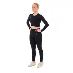 Decathlon Xtreme Sportswear Dames Sportset - Sportlegging + Sport Croptop - Zwart aanbieding