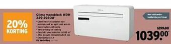 GAMMA Qlima monoblock wdh 229 2930w aanbieding