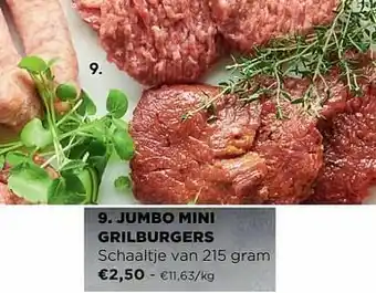 Jumbo Jumbo mini grilburgers aanbieding