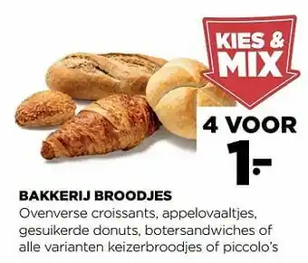 Jumbo Bakkerij broodjes aanbieding