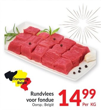 Intermarché Rundvlees voor fondue aanbieding