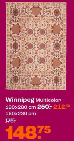 Kwantum Vloerkleden Winnipeg Multicolor aanbieding
