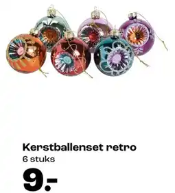 Kwantum Kerstballenset retro aanbieding