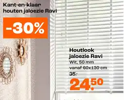 Kwantum Kant-en-klaar Houten Jaloezie Ravi aanbieding