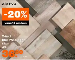 Kwantum 2-in-1 klik PVC Jiggs aanbieding