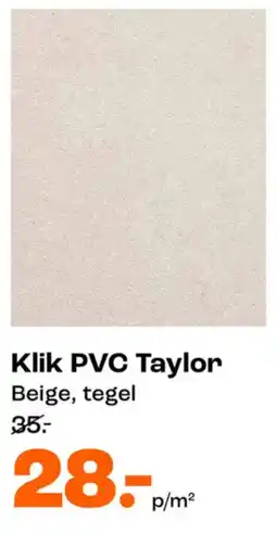 Kwantum Klik PVC Taylor aanbieding