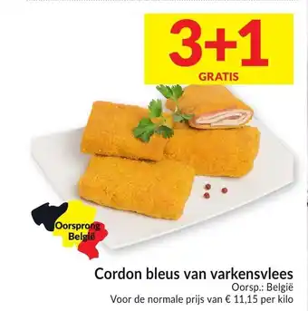 Intermarché Cordon bleus van varkensvlees aanbieding