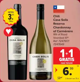 Chili Casa Solis Reserva Chardonnay of Carménère