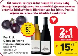 Carrefour Market Frankrijk Côtes du Rhône Château d'Aigueville aanbieding