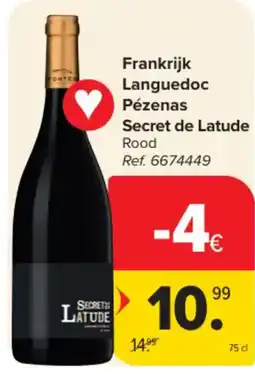 Carrefour Market Frankrijk Languedoc Pézenas Secret de Latude aanbieding