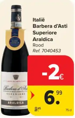 Carrefour Market Italië Barbera d'Asti Superiore Araldica aanbieding