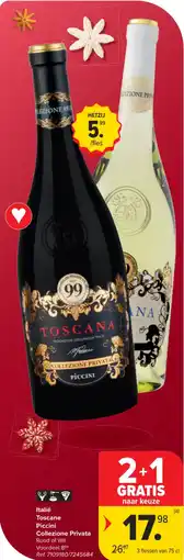 Carrefour Market Italië Toscane Piccini Collezione Privata aanbieding