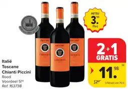 Carrefour Market Italië Toscane Chianti Piccini aanbieding