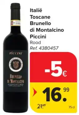 Carrefour Market Italië Toscane Brunello di Montalcino Piccini aanbieding