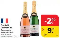 Carrefour Market Frankrijk Crémant de Bourgogne Honoré Louis aanbieding