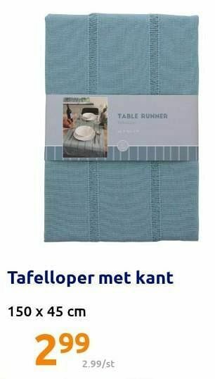 Action Tafelloper met kant aanbieding