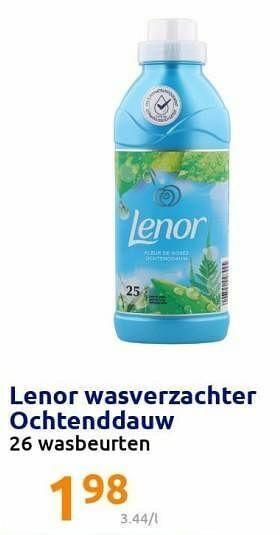 Action Lenor wasverzachter ochtenddauw aanbieding