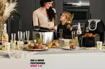 Big Bazar Oud + nieuw feestservies aanbieding