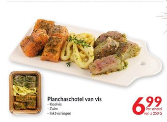 Intermarché Planchaschotel van vis aanbieding