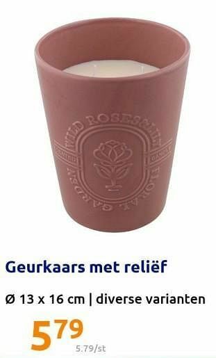 Action Geurkaars met reliëf aanbieding
