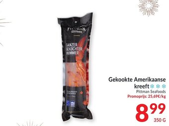 Intermarché Gekookte amerikaanse kreeft 350g aanbieding
