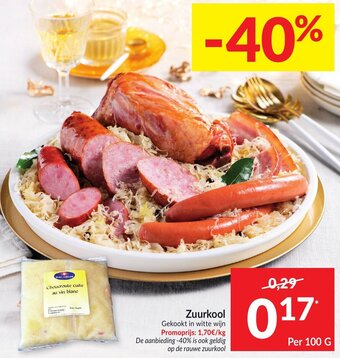Intermarché Zuurkool 100g aanbieding