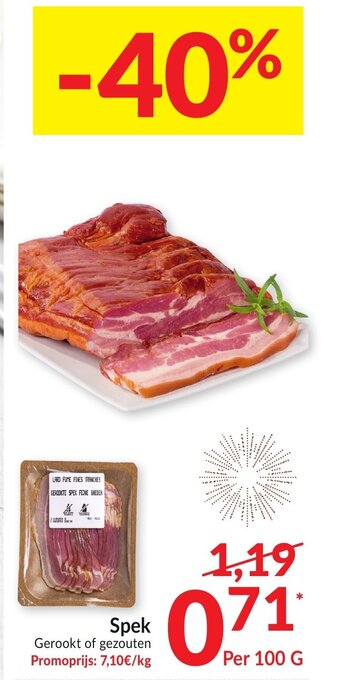 Intermarché Spek 100g aanbieding