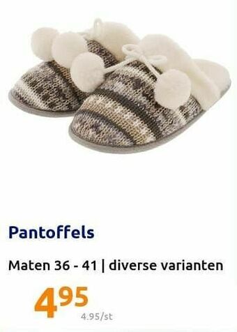Action Pantoffels aanbieding