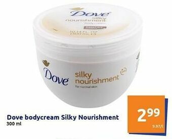 Action Dove bodycream silky nourishment aanbieding