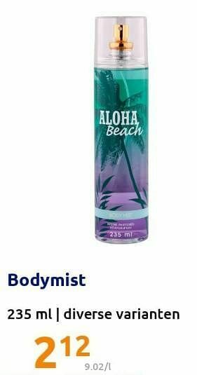 Action Bodymist aanbieding