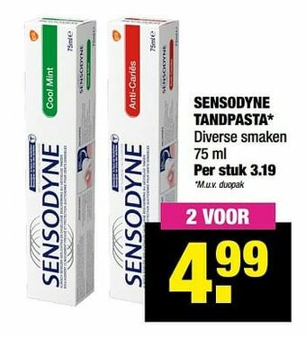 Big Bazar Sensodyne tandpasta aanbieding
