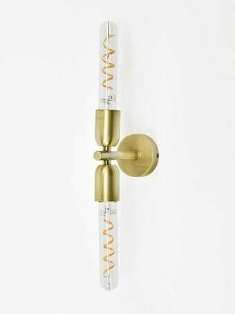 Zelfbouwmarkt Wandlamp Mat Goud 2 Licht E27 Excl Lamp Led Mogelijk aanbieding