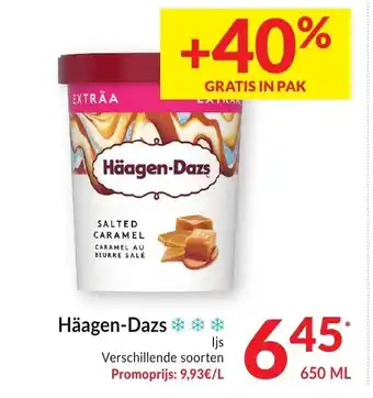 Intermarché Haagen-Dazs 650ml aanbieding