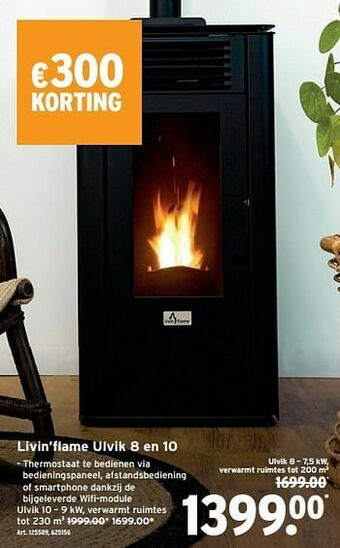 GAMMA Livin’flame ulvik 8 en 10 aanbieding