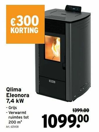 GAMMA Qlima eleonora 7,4 kw aanbieding